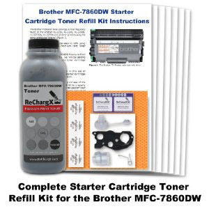 Заправочный комплект для стартового картриджа принтера Brother MFC-7860DW